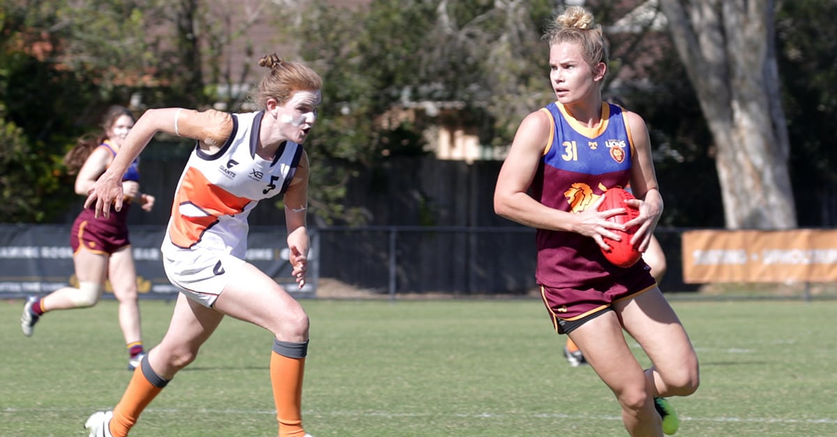 web winter series game three info.jpg Krystal Scott in action during Winter Series Game 2 against GWS. - Brisbane Lions,Krystal Scott